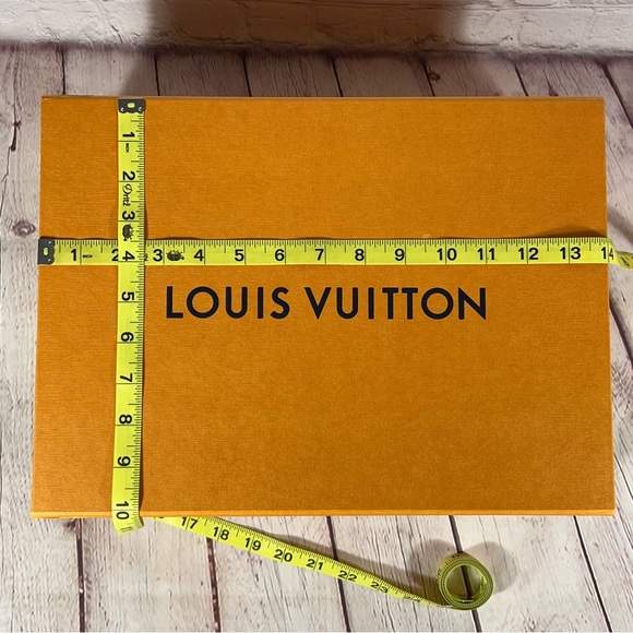 Louis Vuitton Gift Box Storage Orange Black Size 14”x10”x5” - Picture 12 of 14